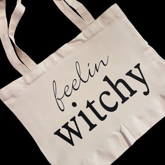 NWT Wool + Pepper Co. FEELIN WITCHY Tote Bag - Picture 2 of 2